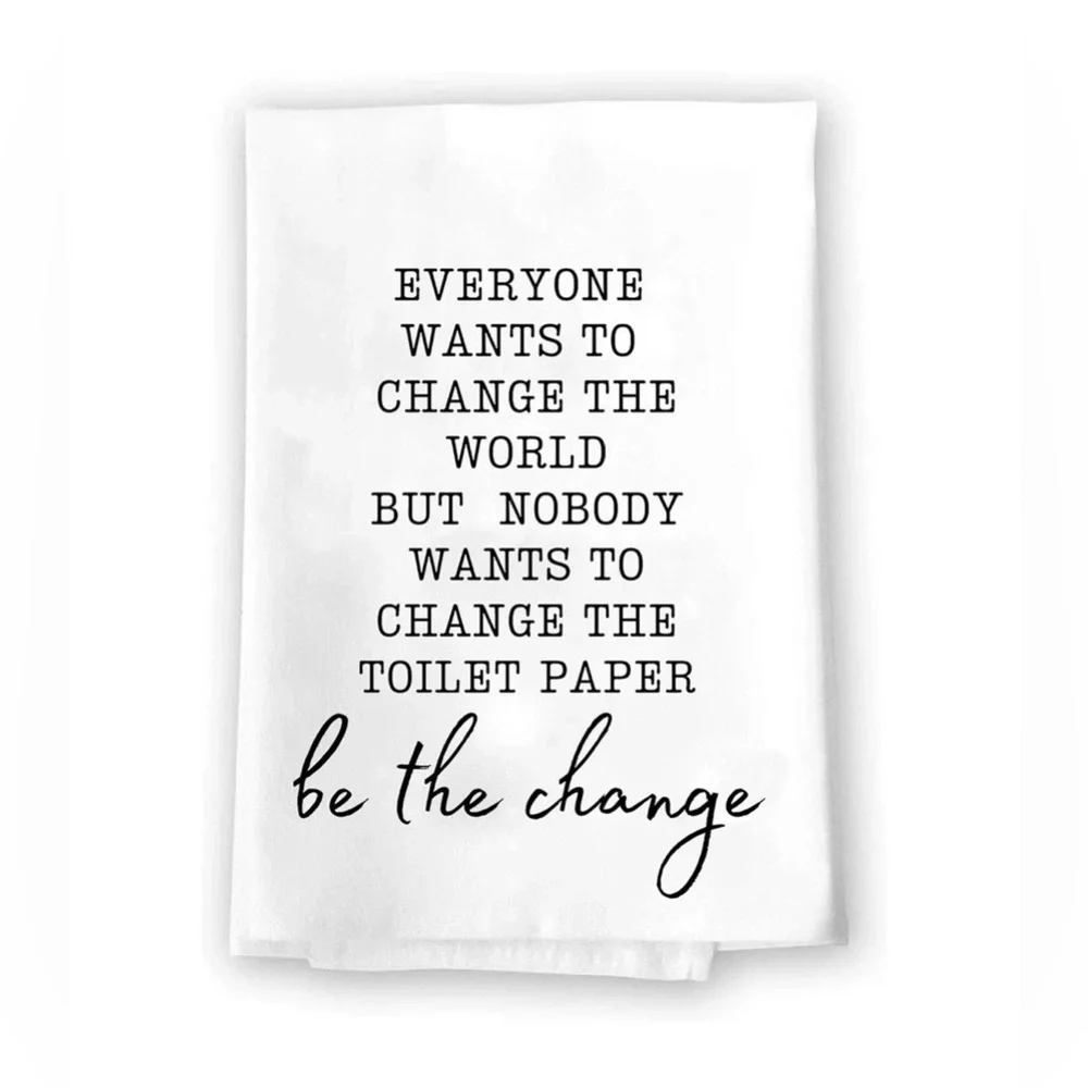 Inspirational White Hand Towel